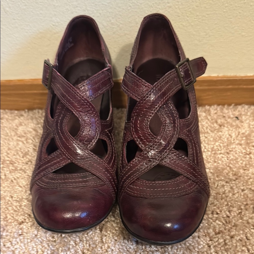 Indigo purple SylvieII  Heels with Crisscross Straps